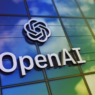 Foto real do logo da OpenAI